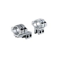 BKL-302 1 Long Double Strap Offset Dovetail Rings - Silver