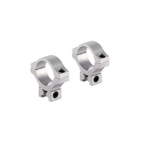 BKL-303 0.6 Long Dovetail Rings - Low - Matte Silver