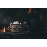 Dog & Gun Enamel Mug - Cadet Blue