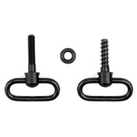 Grovtec Machine Screw Fore End Swivel Set 1" Loops Black Non-Detachable