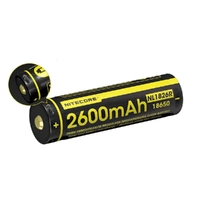 Nitecore 2600MAH Rechargable 3.7V 18650 Battery - Micro-USB